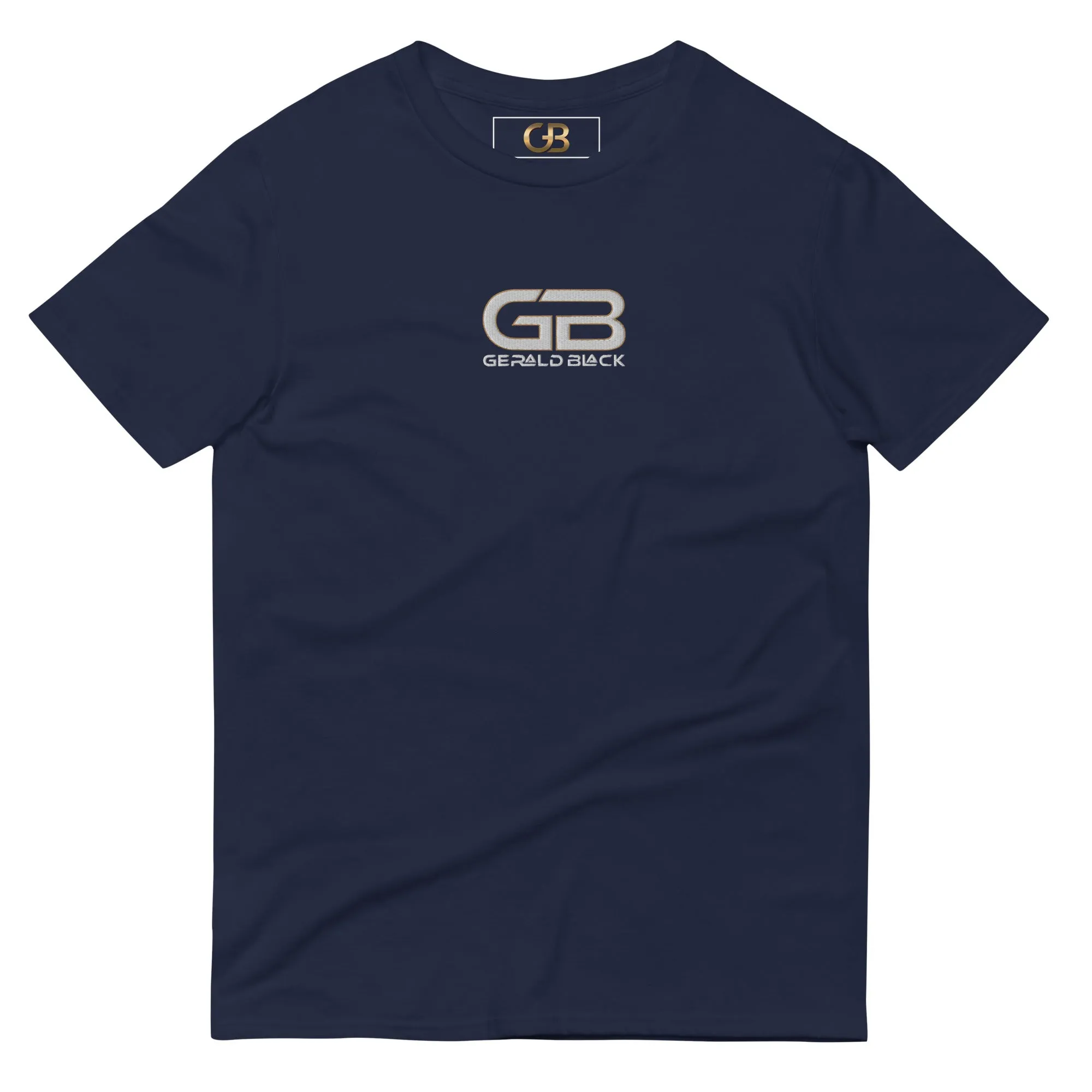 Gerald Black Short-sleeve Embroidered T-Shirt for Men and Women