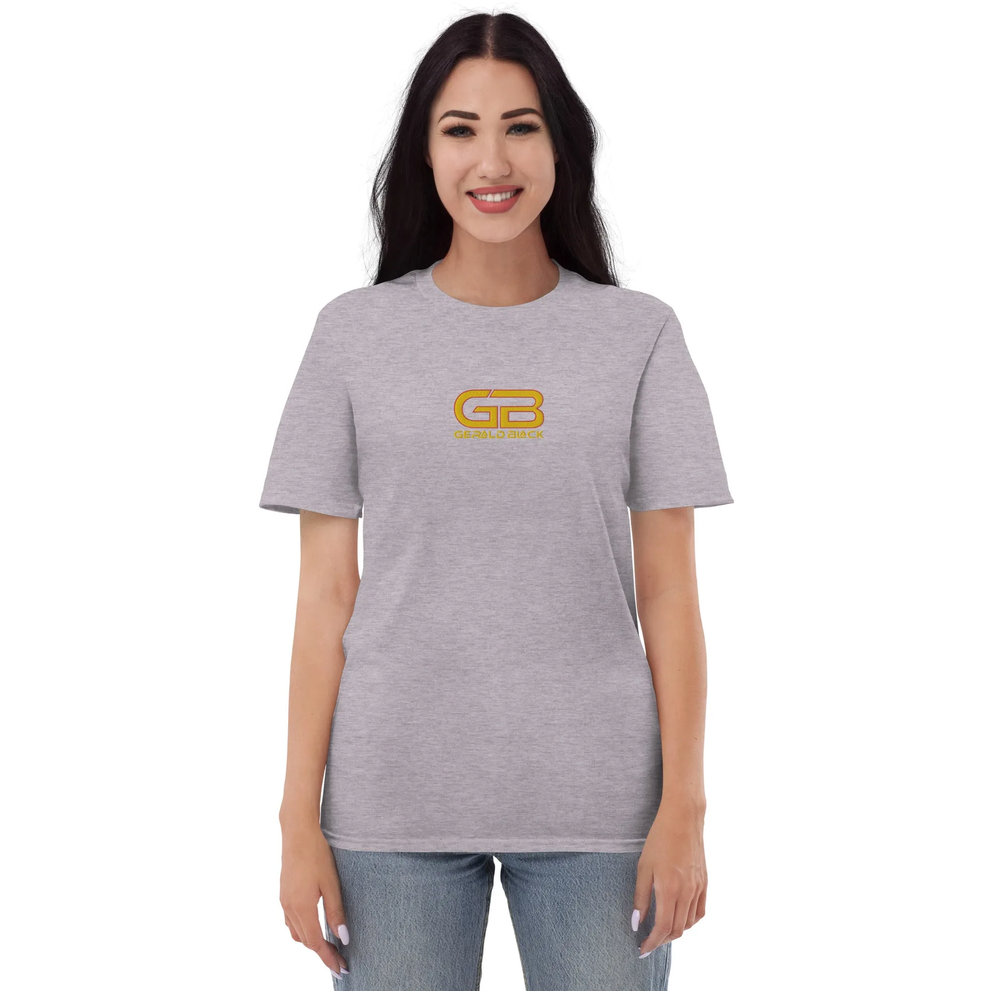 Gerald Black Unisex Embroidered Gold Label Short-Sleeve T-Shirt GDRD