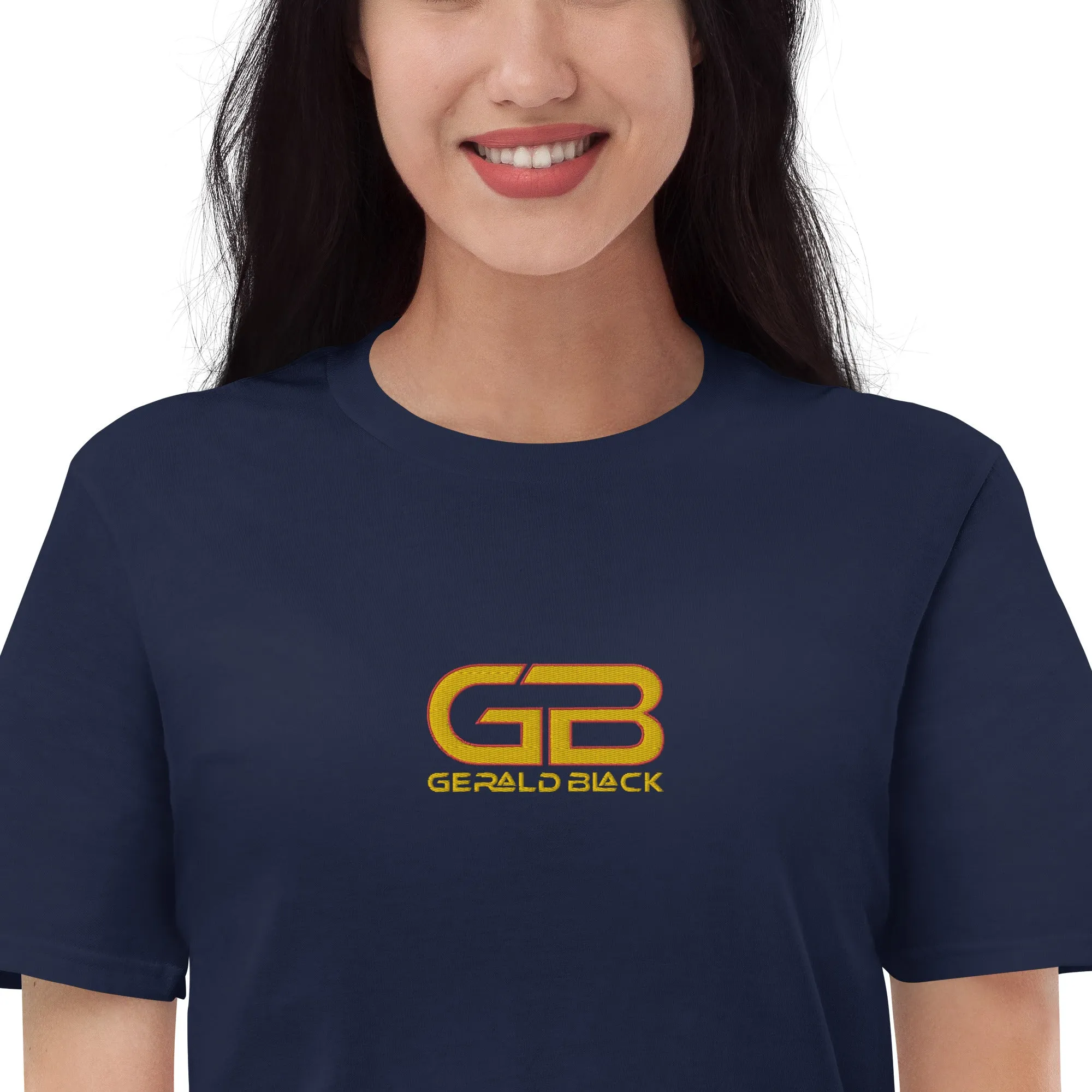 Gerald Black Unisex Embroidered Gold Label Short-Sleeve T-Shirt GDRD