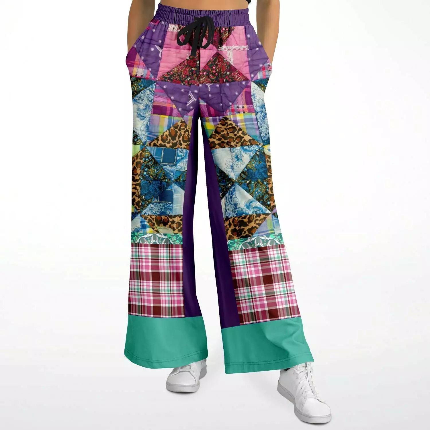 Gypsy Queen Purple Eco-Poly Stretchy Phat Bellbottoms