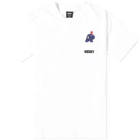 Hockey Droid Pocket Tee White