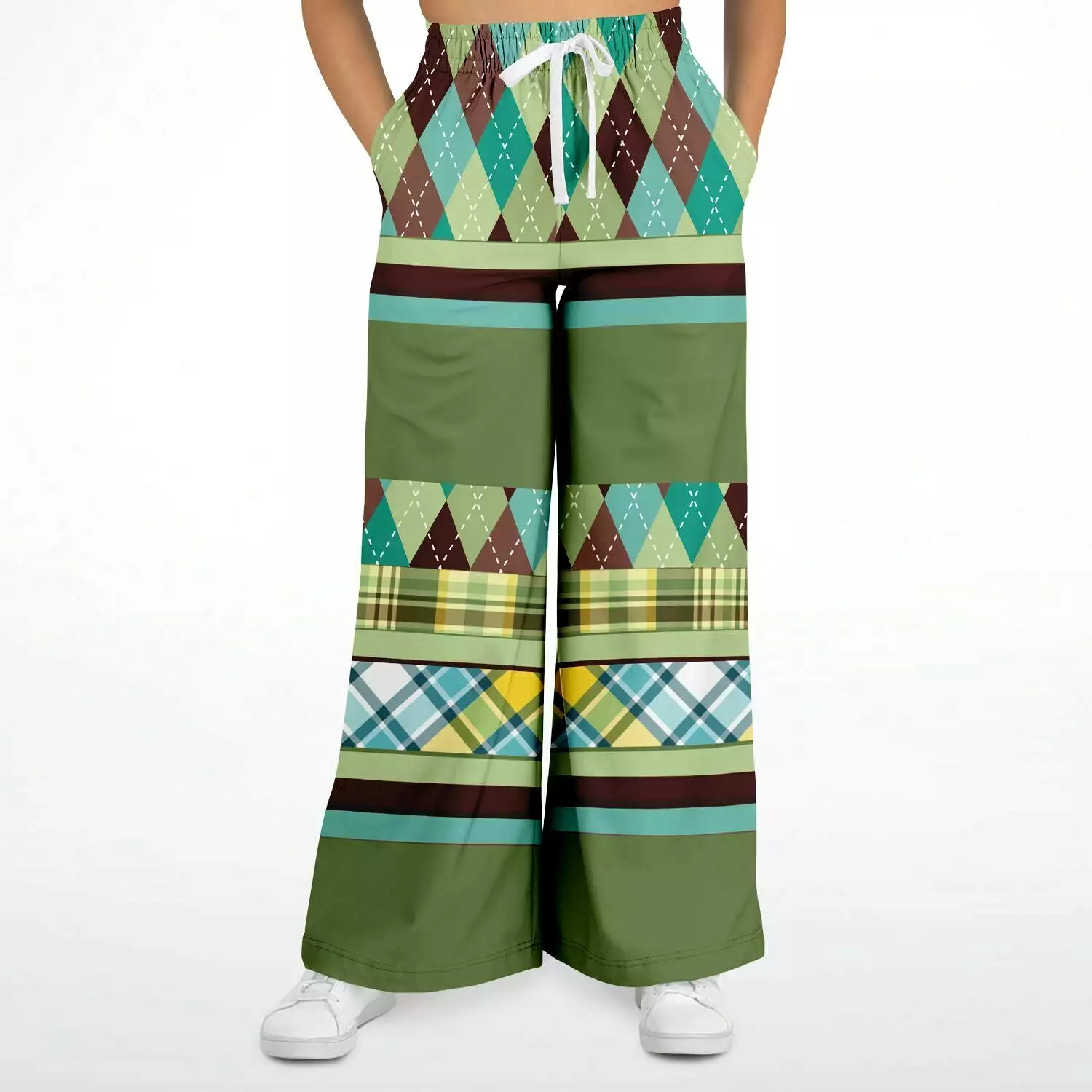 Hypnotic Zen Eco-Poly Stretchy Phat Bellbottoms