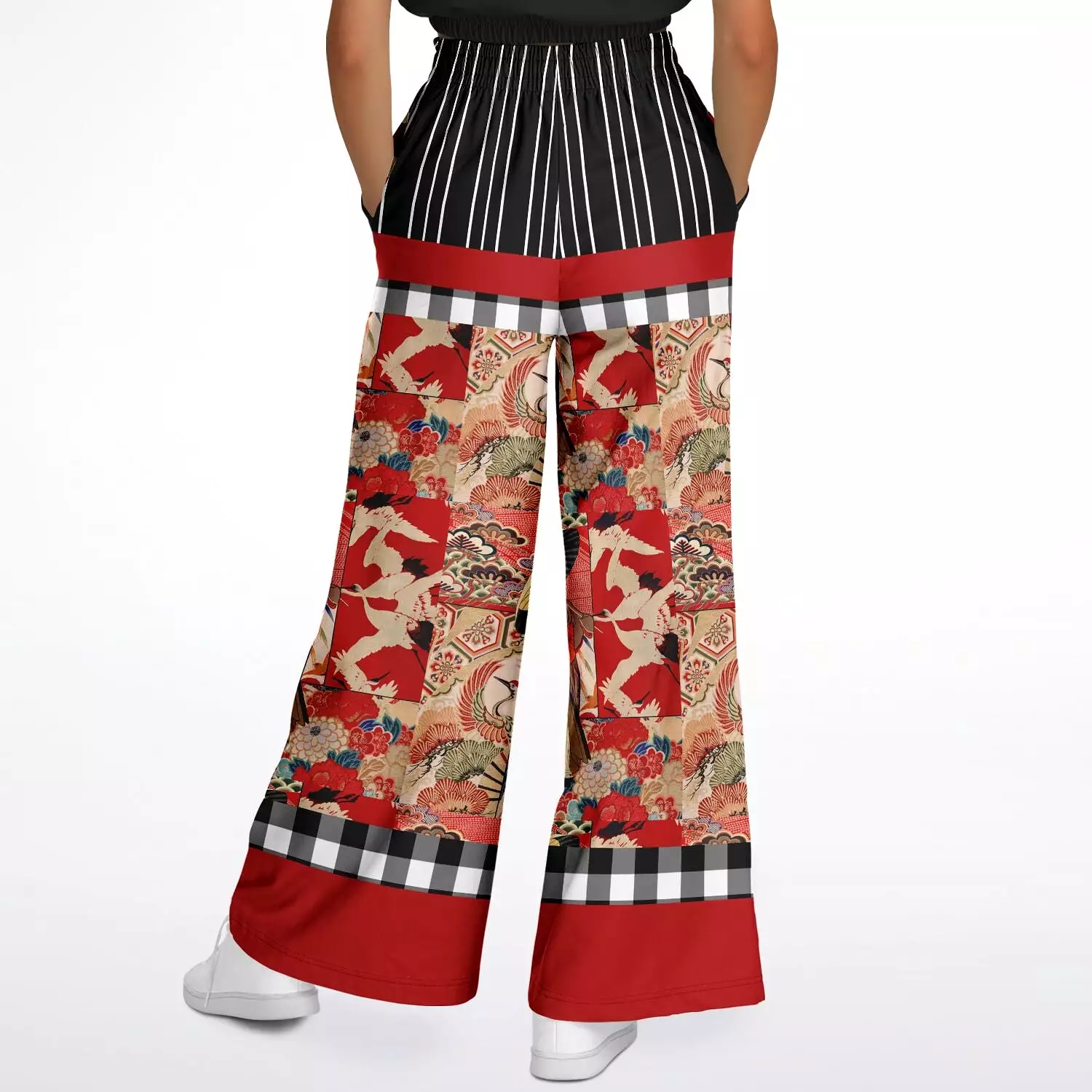 I Am Geisha Eco-Poly Stretchy Phat Bellbottoms