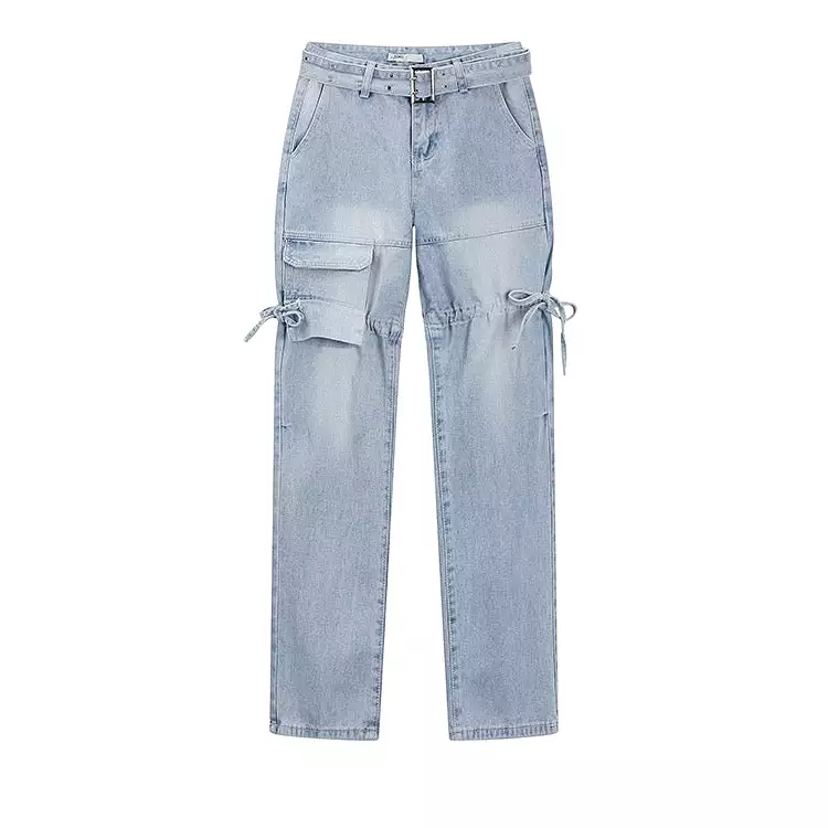 Ice Blue Denim Pants