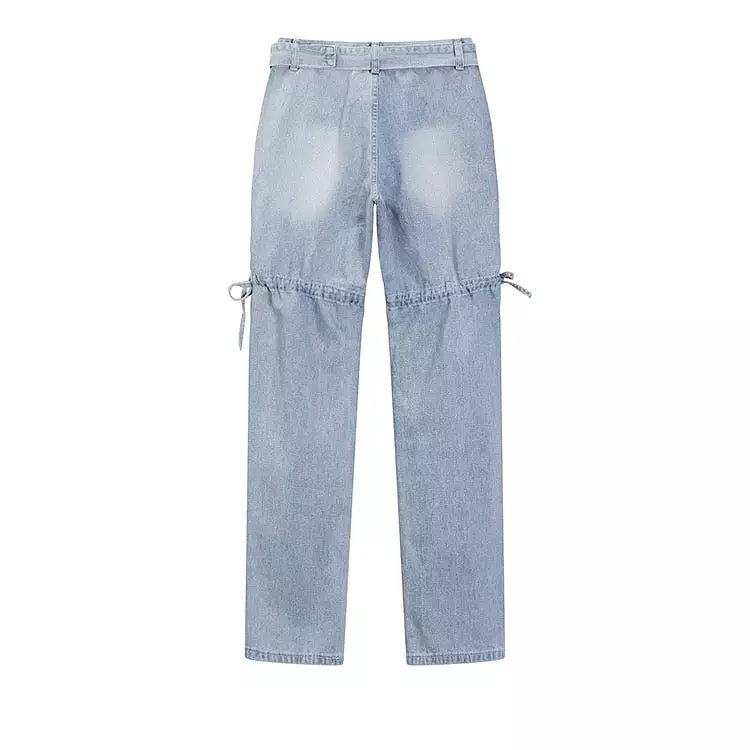 Ice Blue Denim Pants