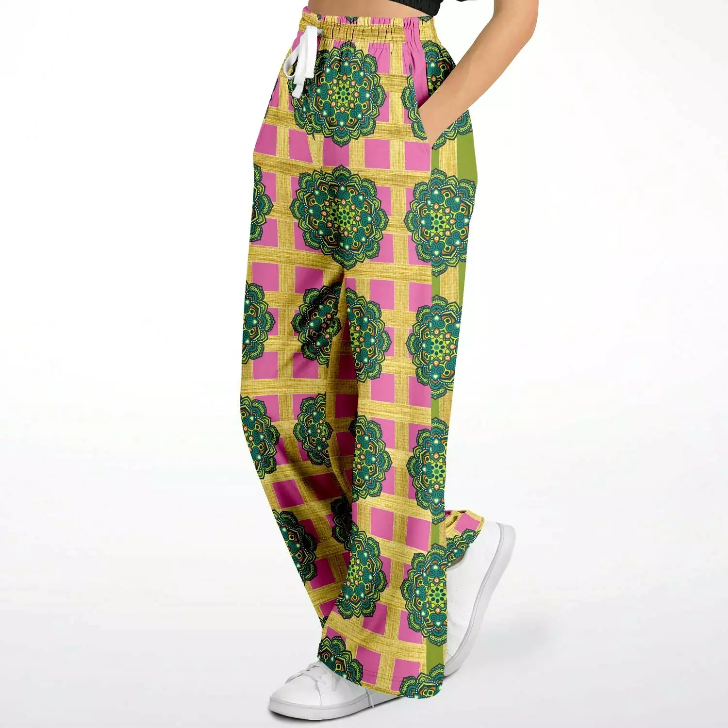 Jambalaya Eco-Poly Stretchy Phat Bellbottoms