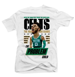 Jayson Tatum Problem Child White Tee