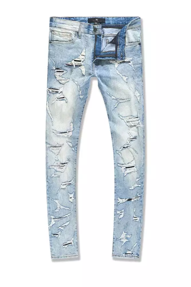 Jordan Craig Heavy Shredded Ross Men's Jean Pant Iced Lager