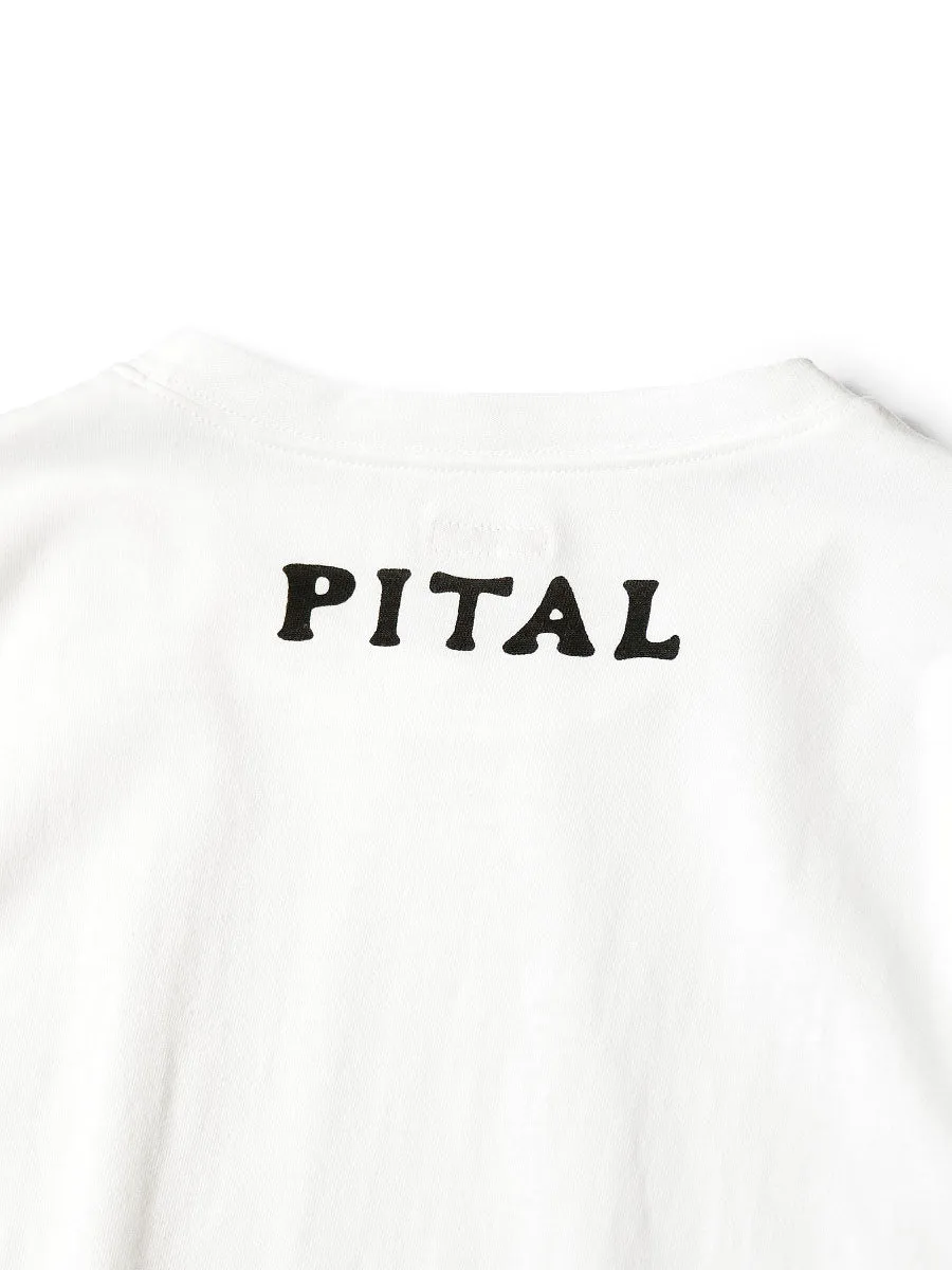 Kapital 20/-T-shirt Crewlon Tee (CATPITAL elbow patch pt)