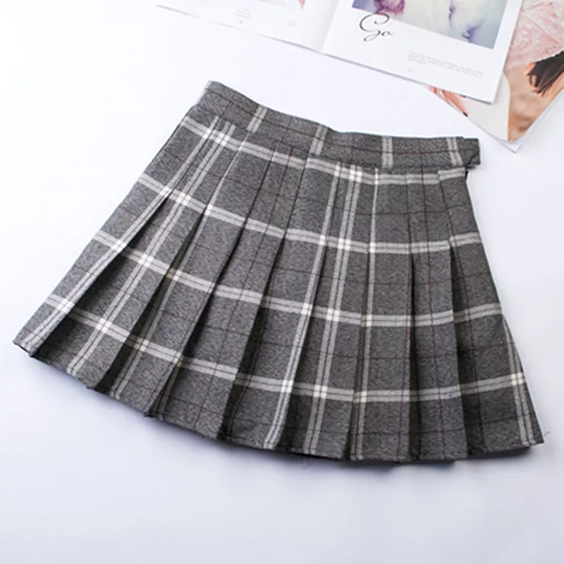 Kawaii Plaid Pleated Skirt AD11974