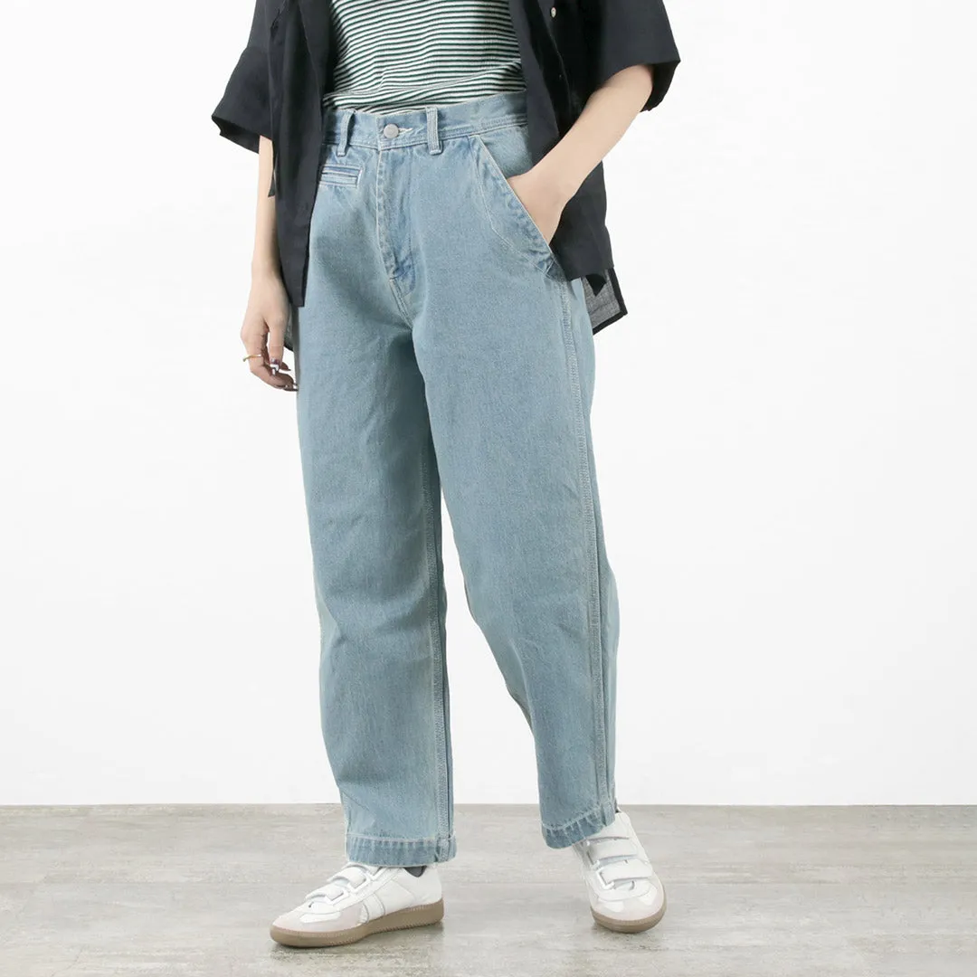 KELEN（ケレン） MAR ペインター デニム パンツ / レディース ジーンズ ボトムス ワイドパンツ ストレート ロング丈 MAR Painter Denim Pants