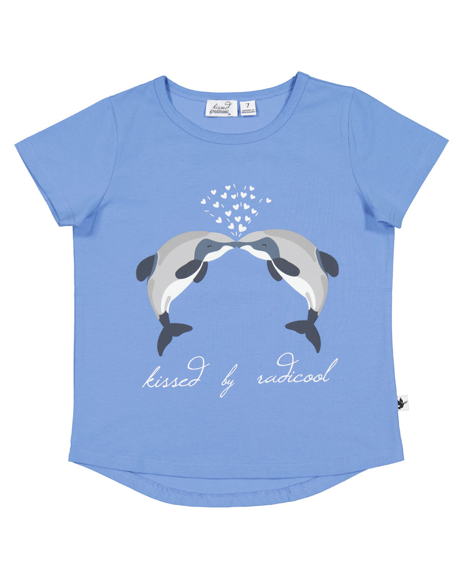 Kissed by Radicool Dolphin Love Tee