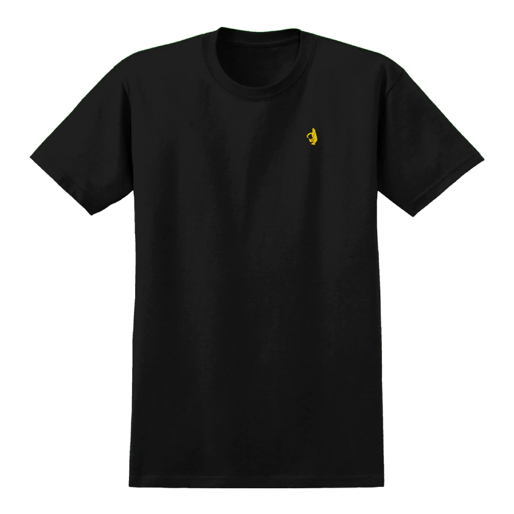 Krooked Embroidered Shmoo T-Shirt Black/Yellow