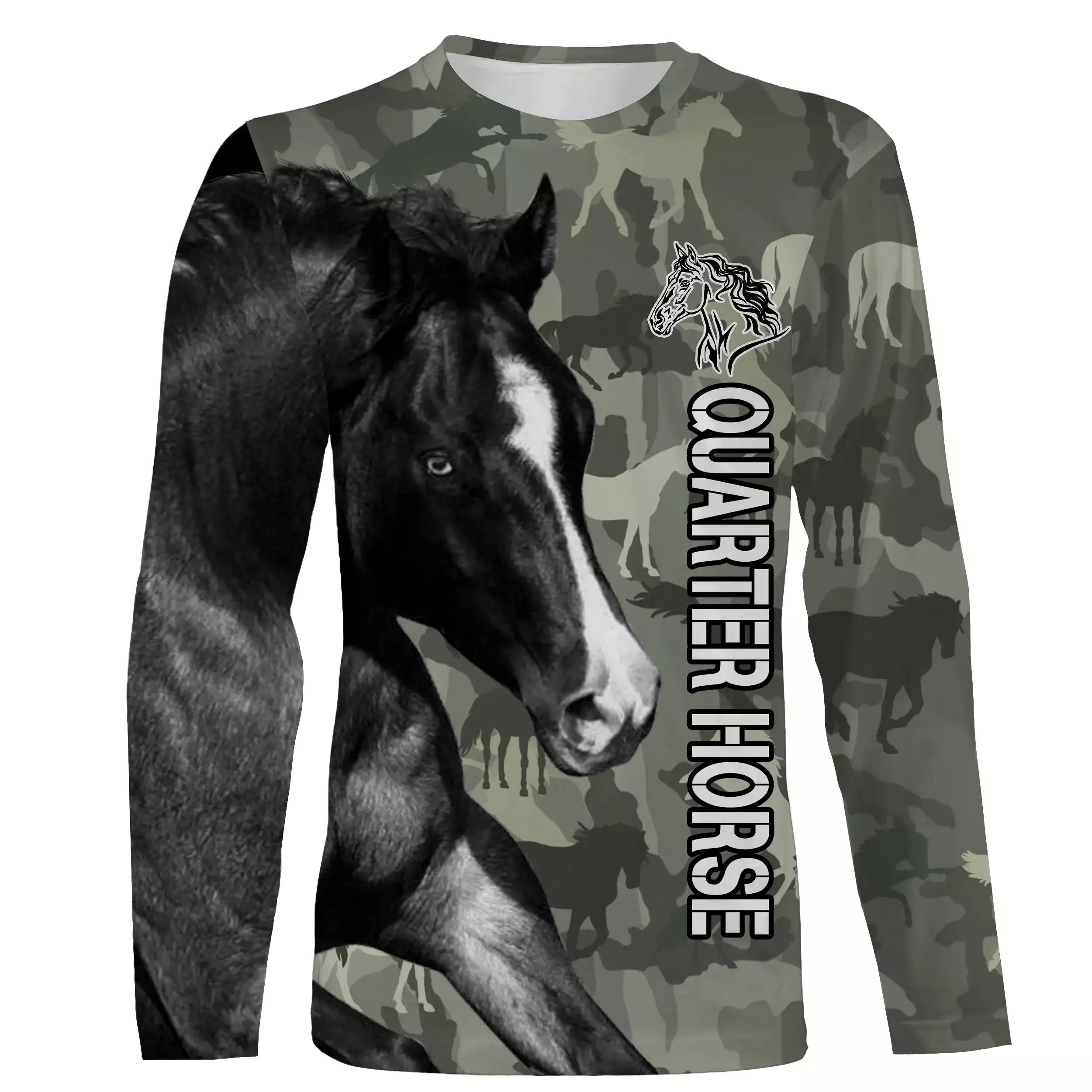 Le Quarter Horse Cheval, Amoureux des Chevaux, Chevaux Passion, 3D All-Over Tee Shirt - CTS09052229