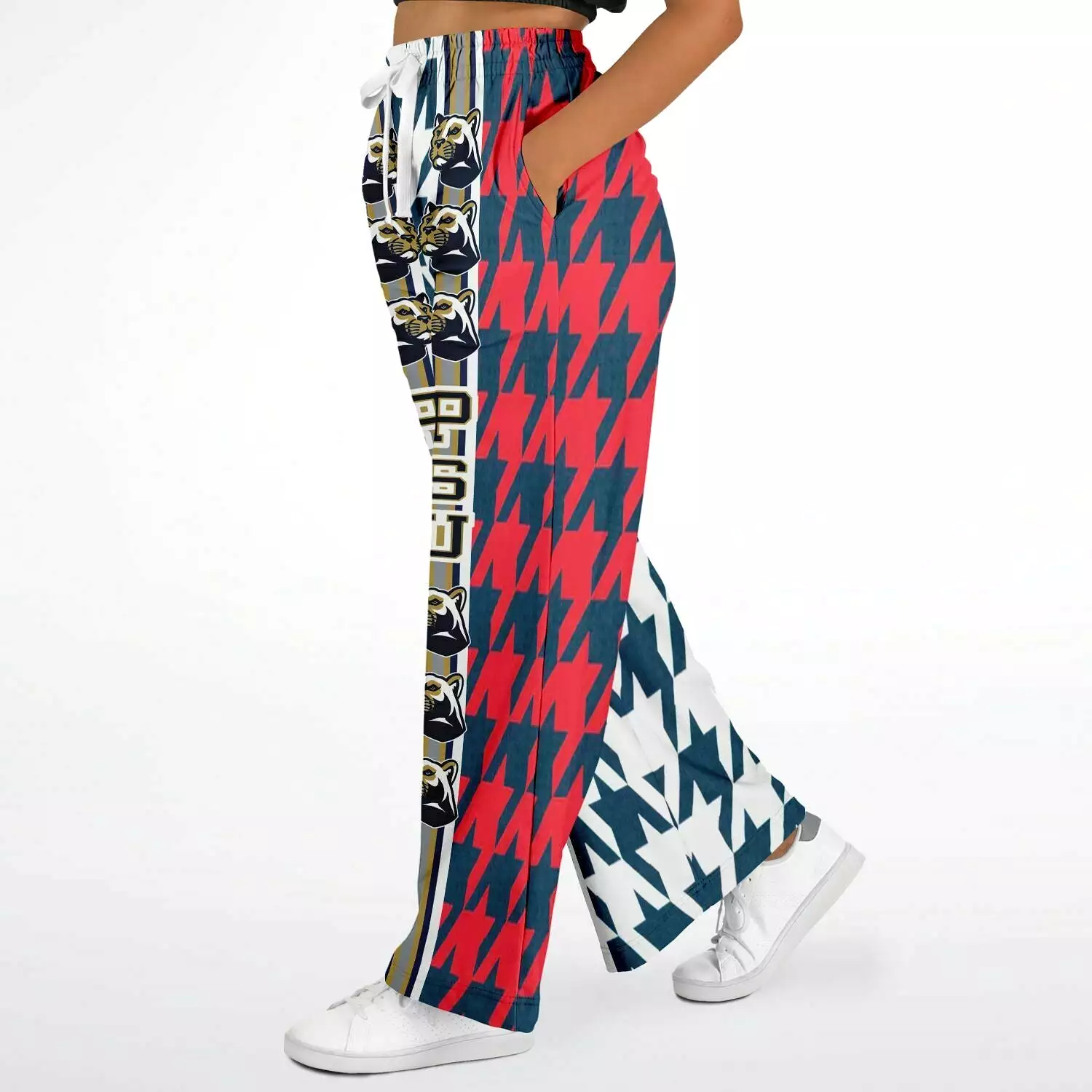 Liberty Lane Herringbone Eco-Poly Stretchy Phat Bellbottoms