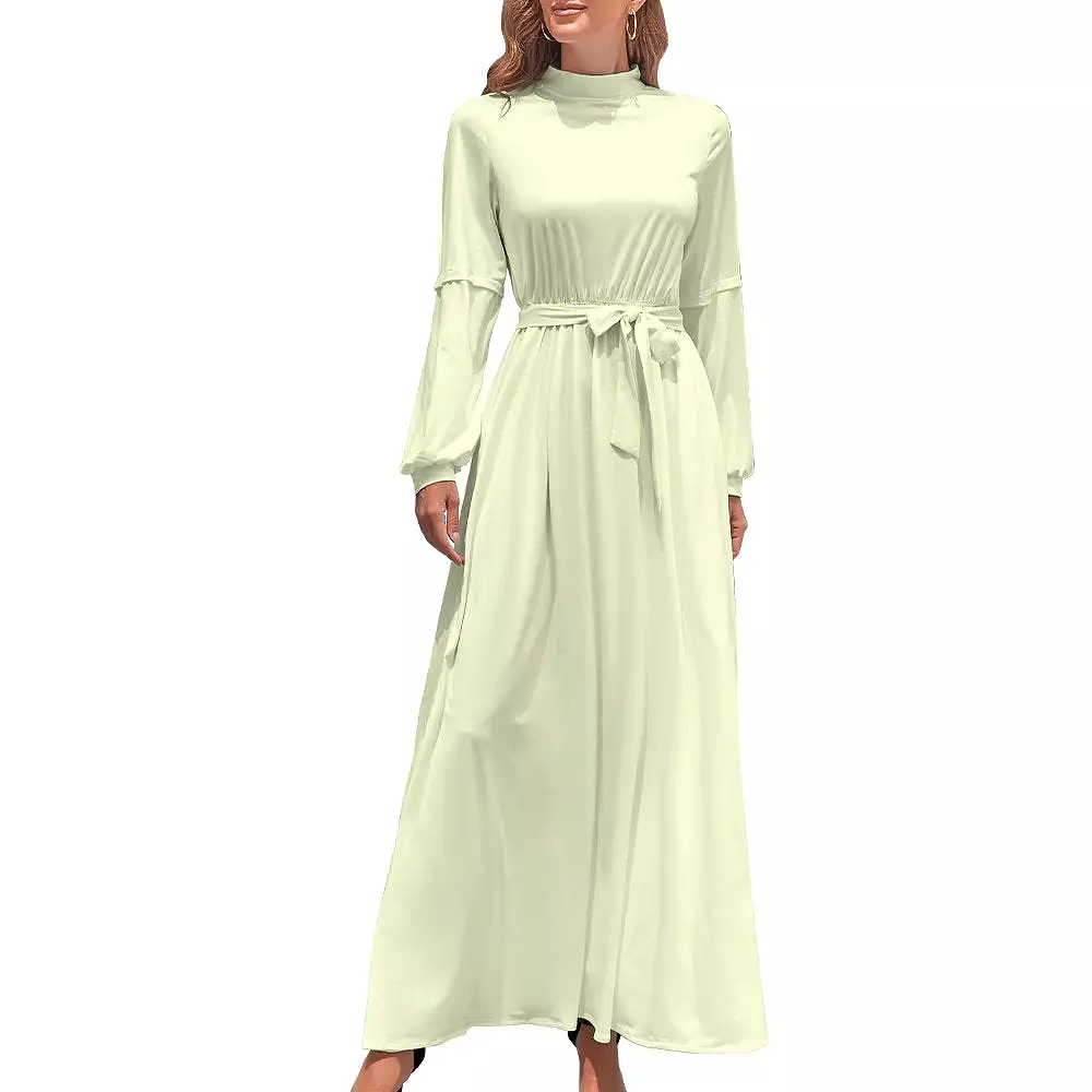 Long Sleeve High Neck Long Dress Long dress