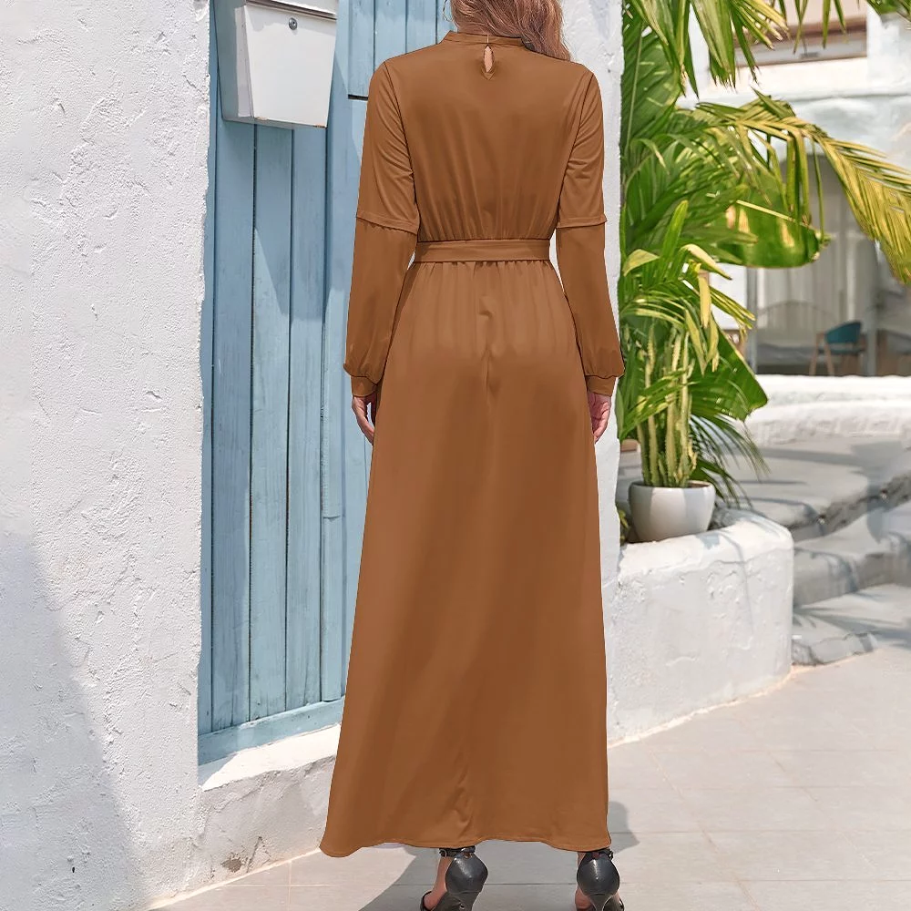 Long Sleeve High Neck Long Dress Long dress