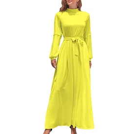 Long Sleeve High Neck Long Dress Long dress