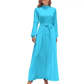 Long Sleeve High Neck Long Dress Long dress