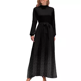 Long Sleeve High Neck Long Dress Long dress