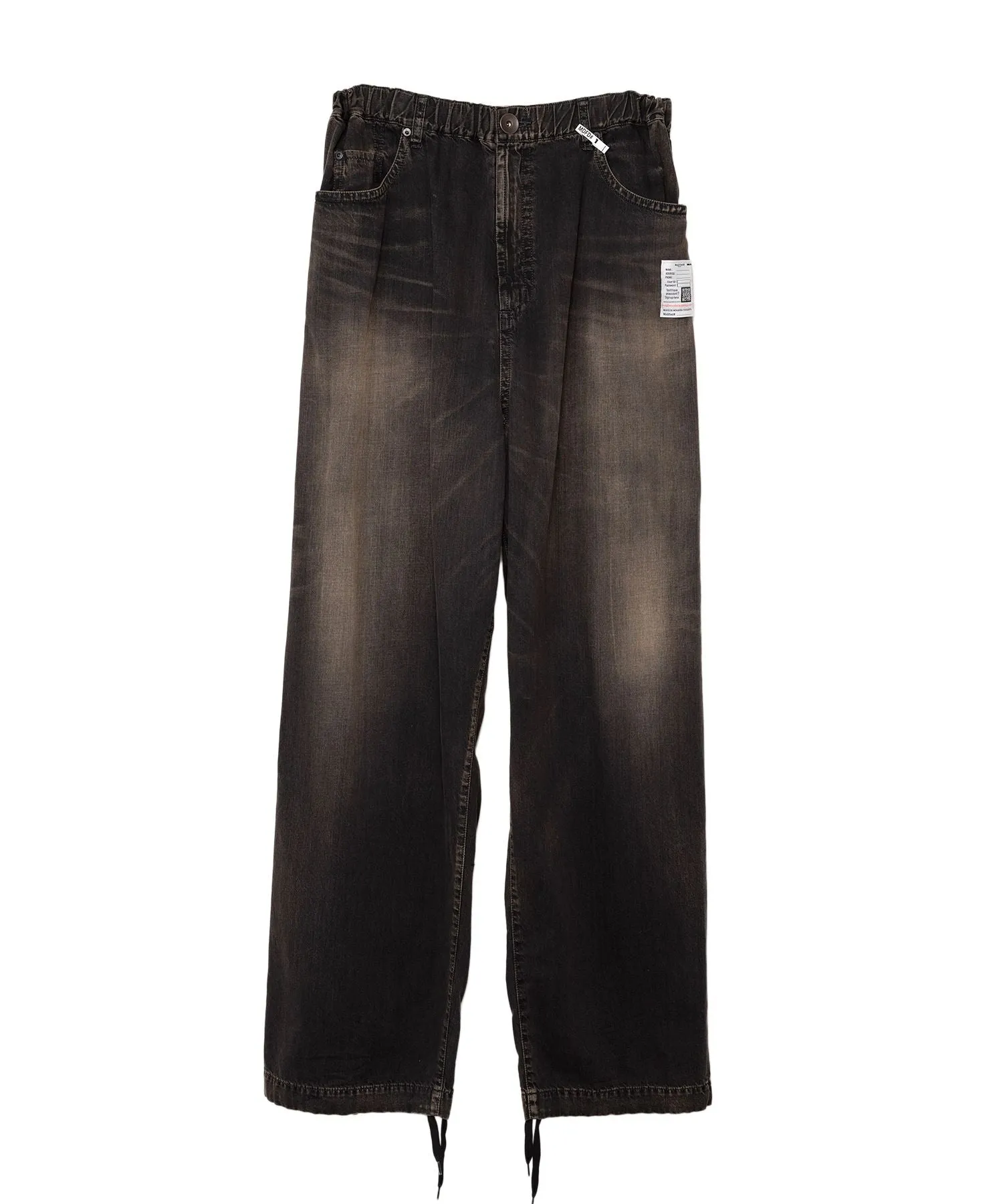 Maison Mihara Yasuhiro MMY- LIGHT DENIM WIDE PANTS- Black