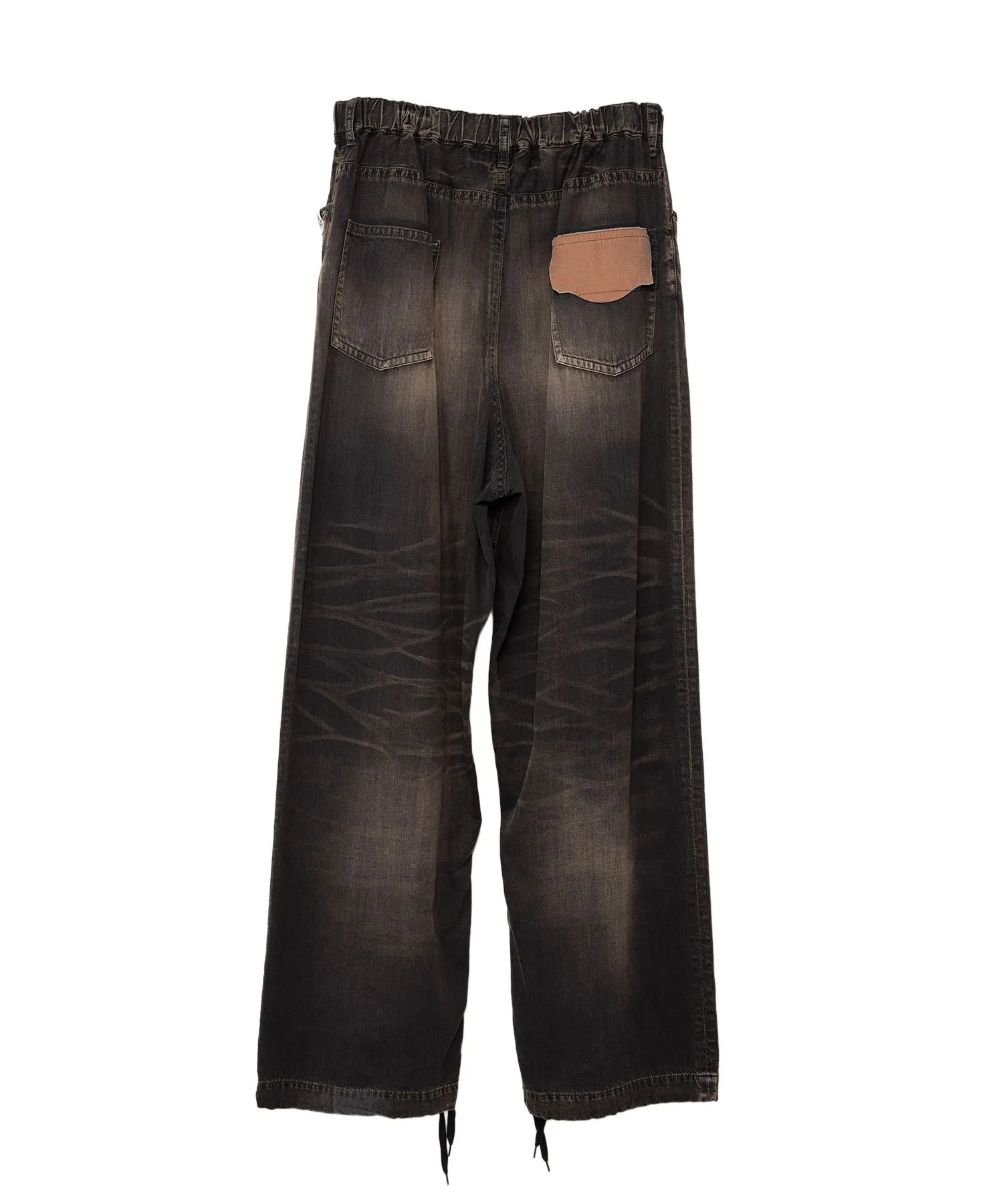 Maison Mihara Yasuhiro MMY- LIGHT DENIM WIDE PANTS- Black