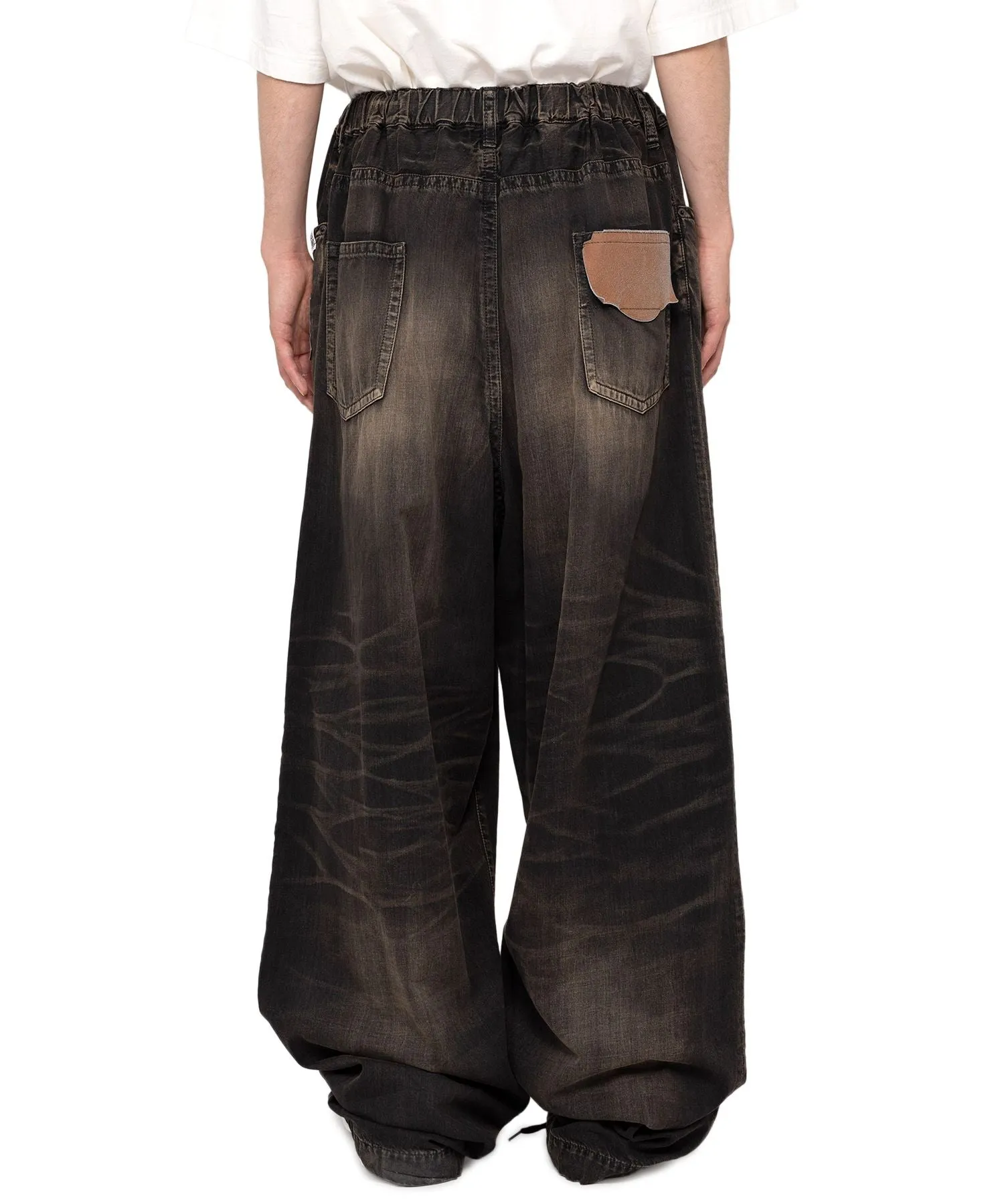 Maison Mihara Yasuhiro MMY- LIGHT DENIM WIDE PANTS- Black