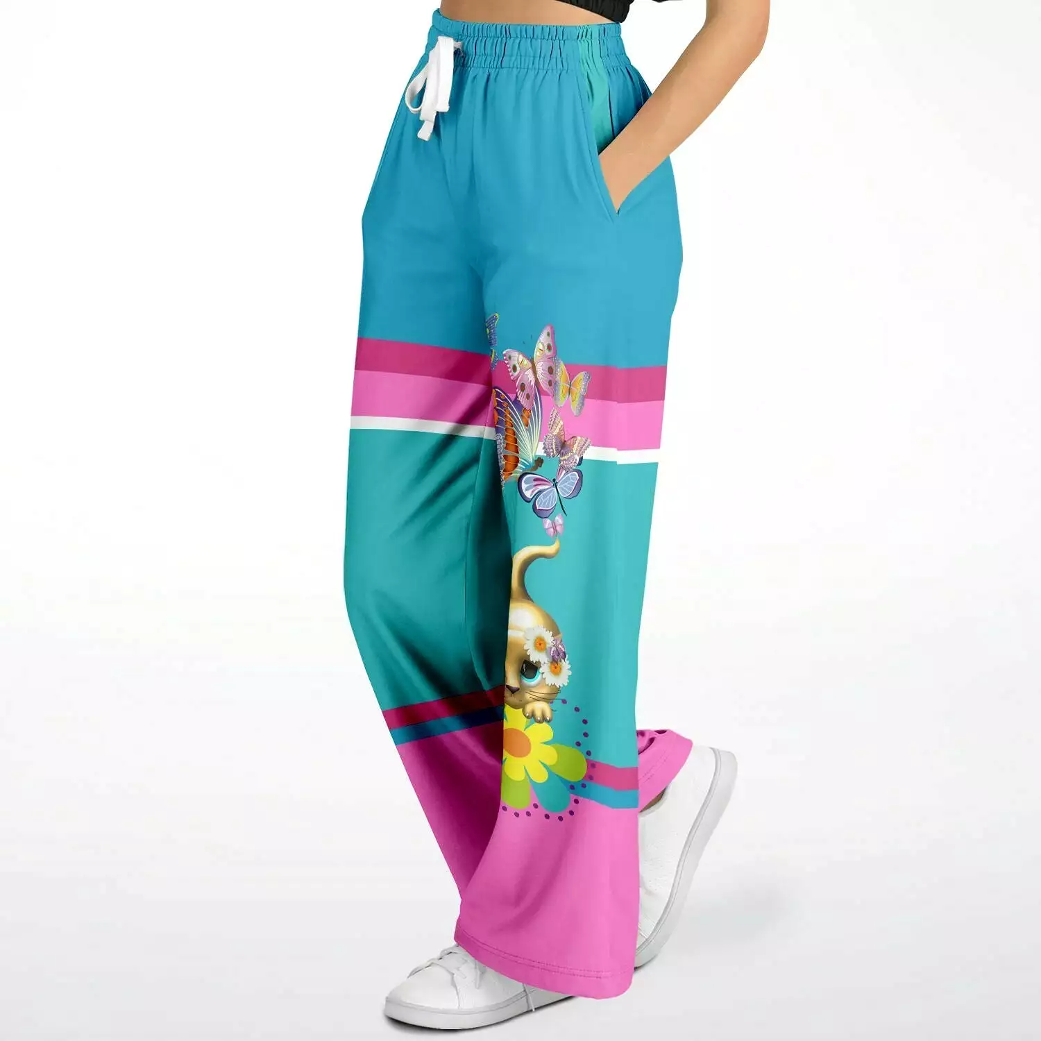 Maxwell Pink Stretchy SW  Phat Bellbottoms