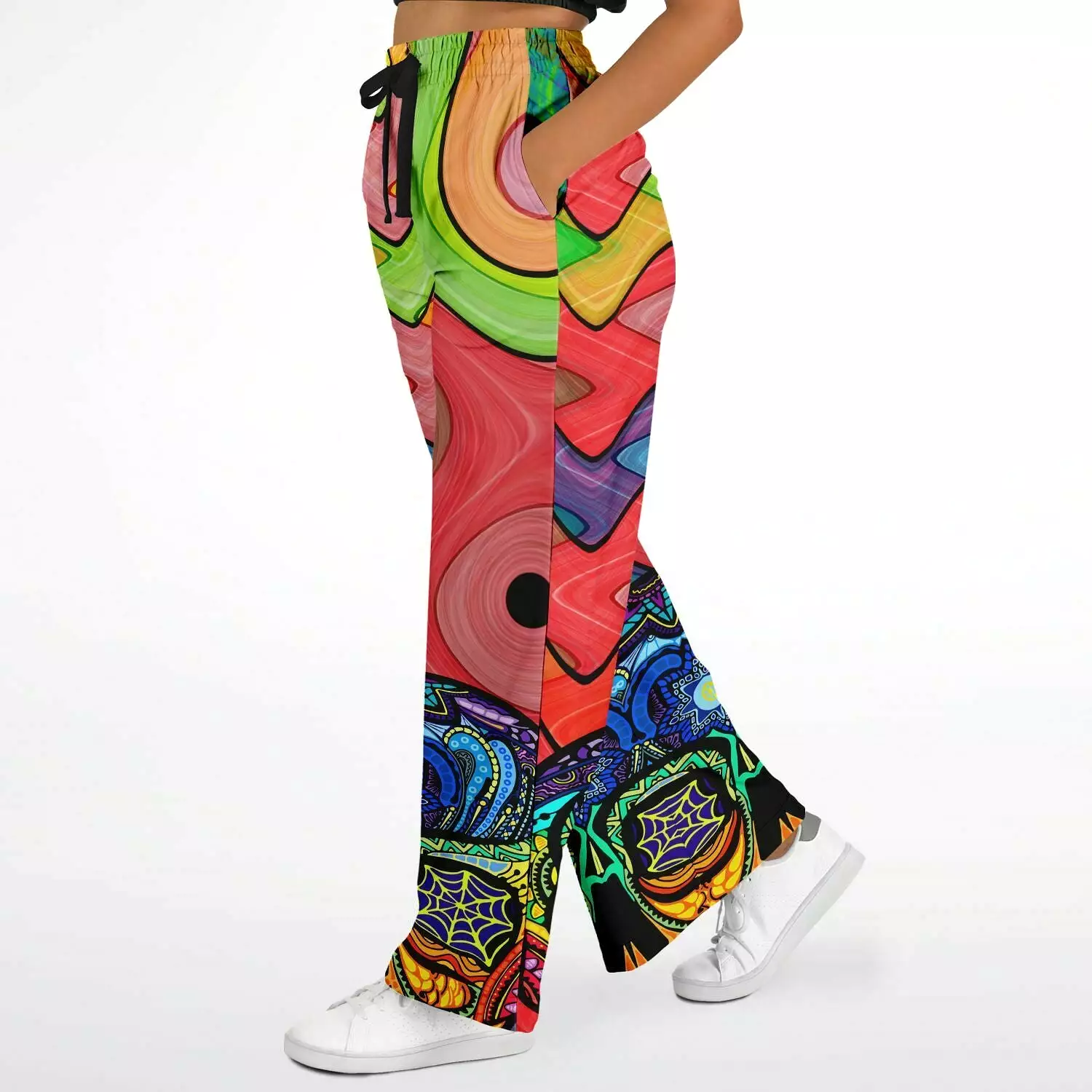 Me So Psychedelic Eco-Poly Stretchy Phat Bellbottoms