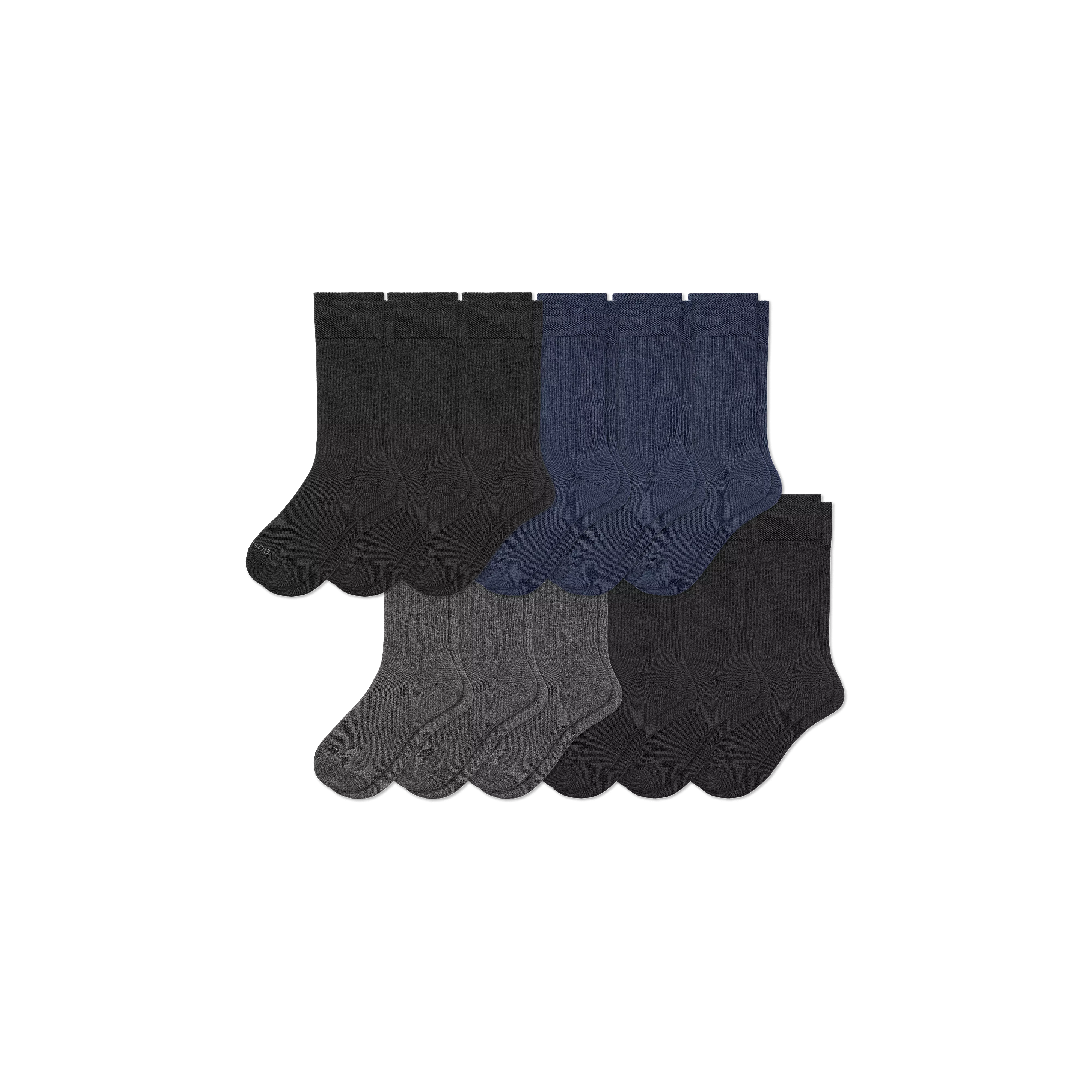 Men's Dress Calf Sock 12-Pack