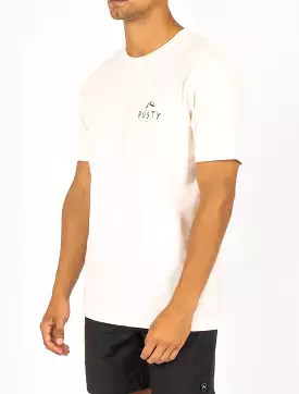 MENS OBSERVATION SHORT SLEEVE TEE - VINTAGE WHITE