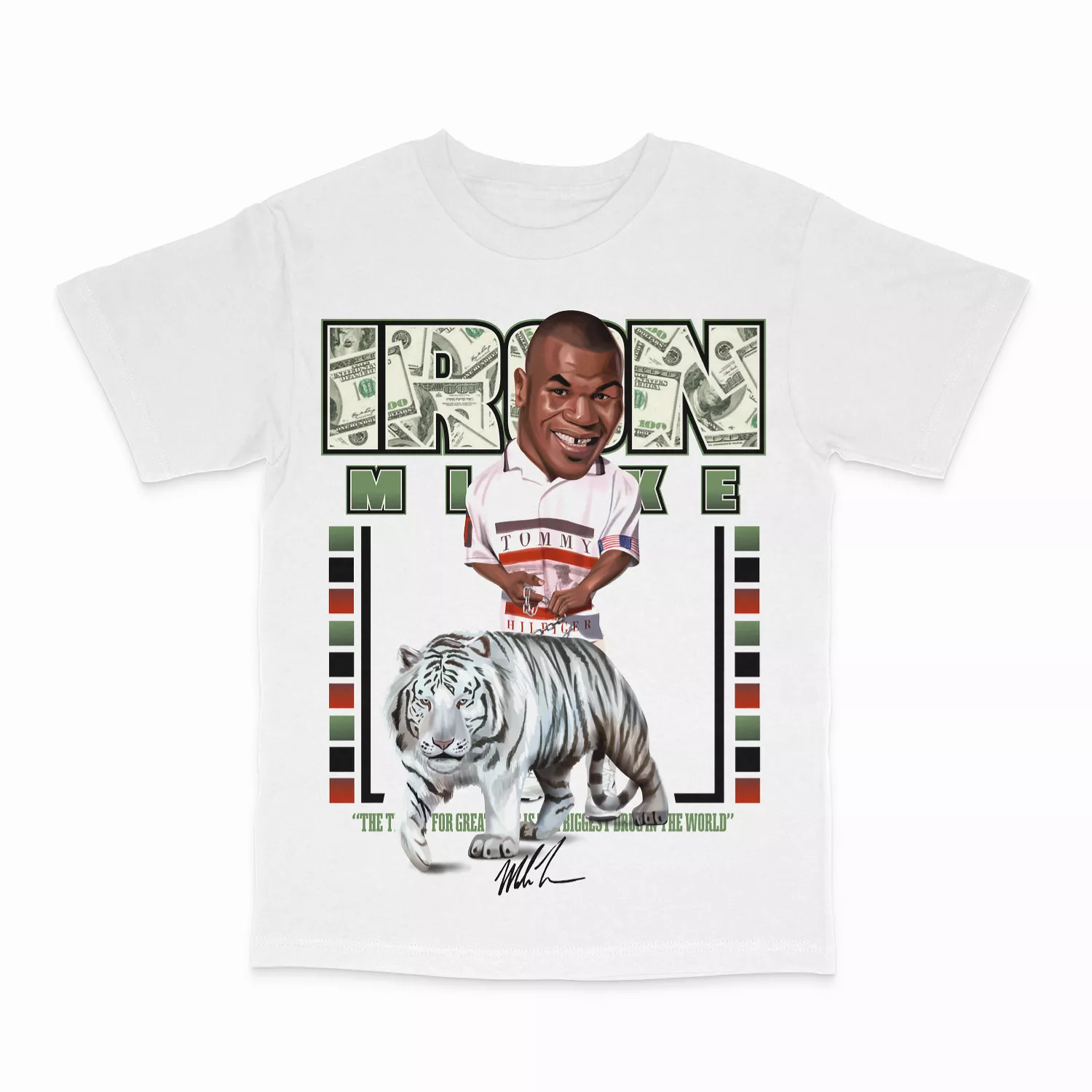 Mike Tyson Tiger White Tee