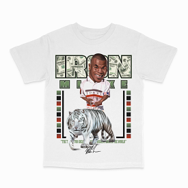 Mike Tyson Tiger White Tee