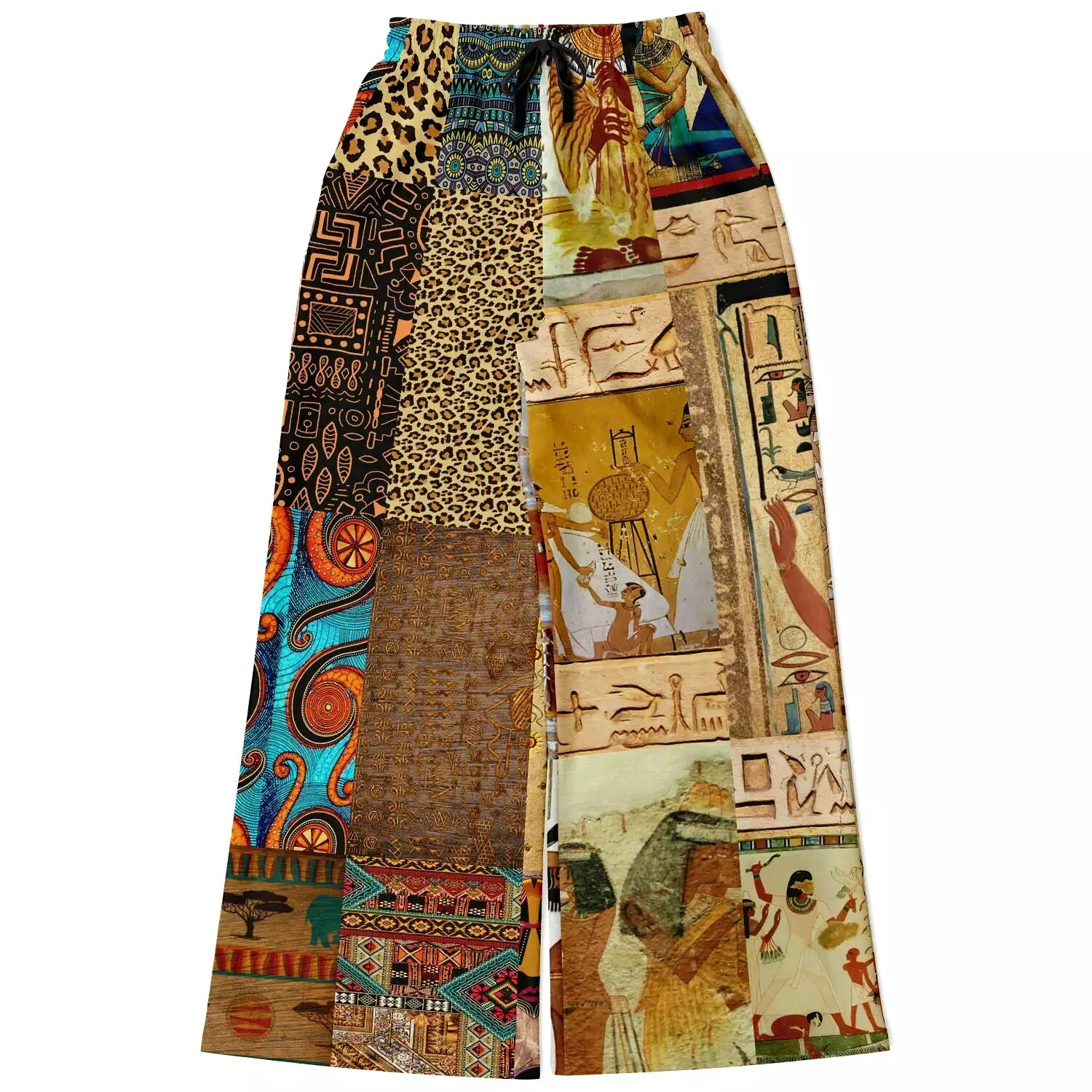 Mother Lode African Print Eco-Poly Stretchy Phat Bellbottoms