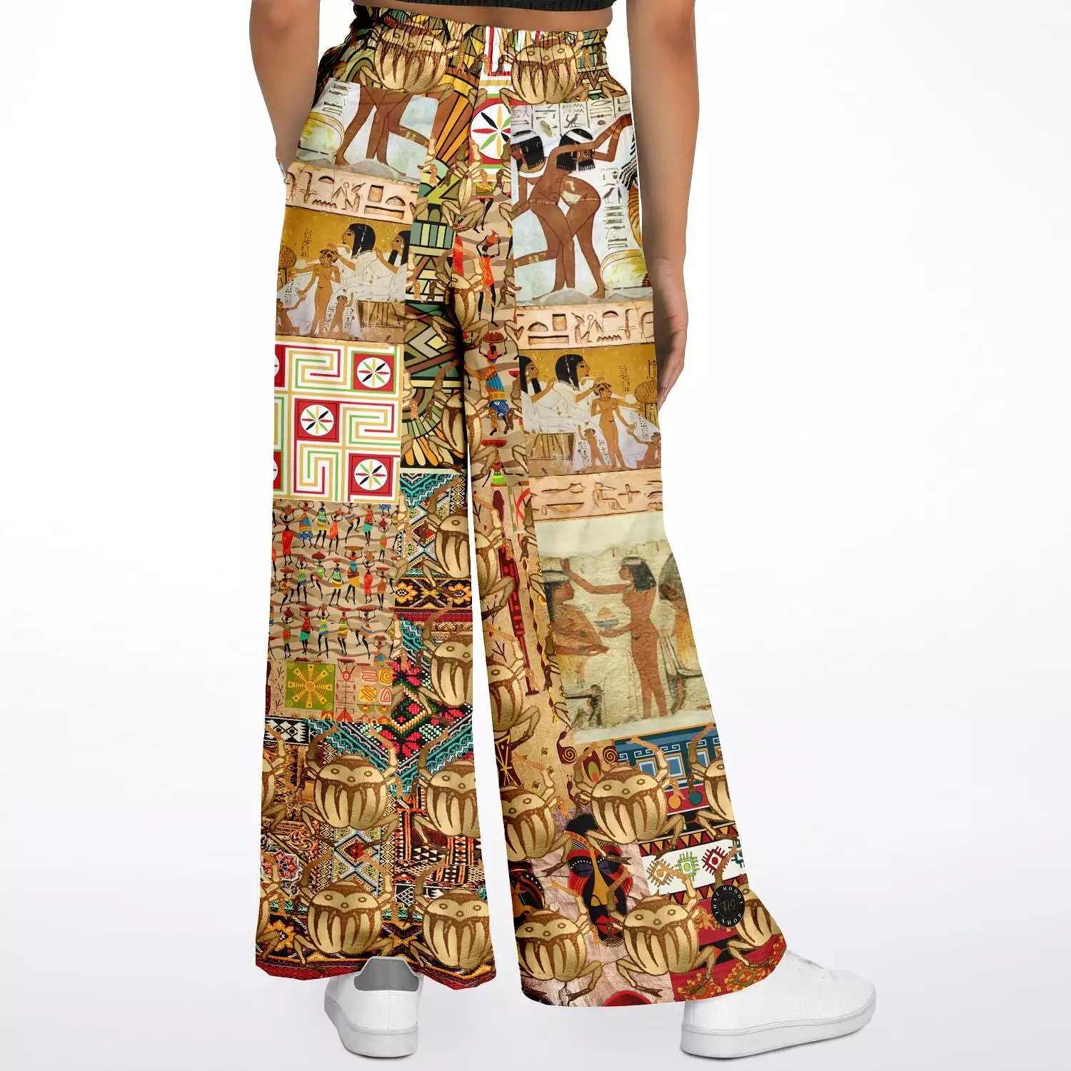 Mother Lode African Print SW Eco-Poly Stretchy Phat Bellbottoms