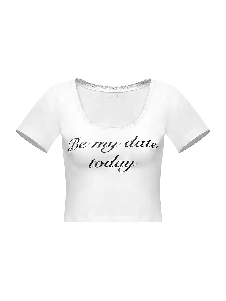 My Date White Tee