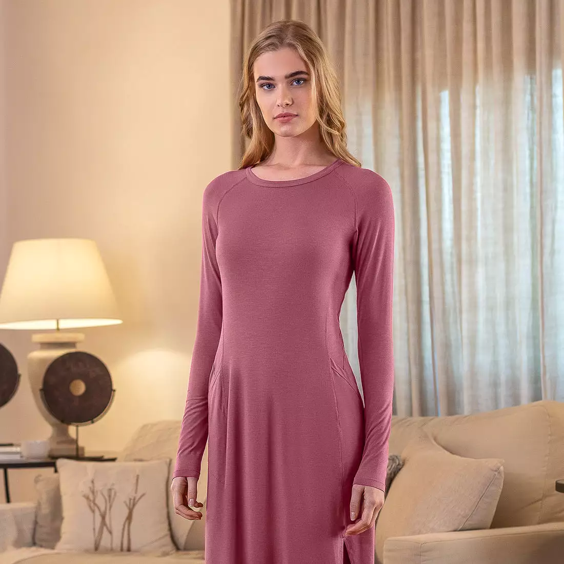 Night dress long sleeve — NATTWELL