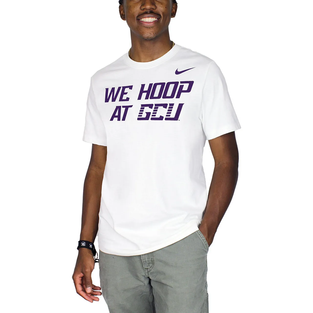 Nike Men's White We Hoop at GCU Tee