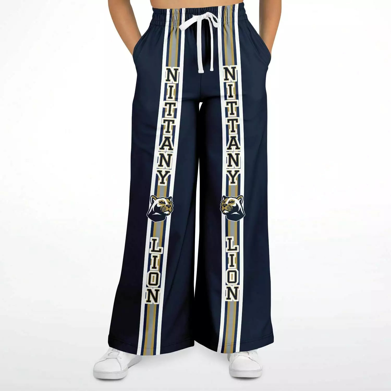 Nittany Lion Blue Eco-Poly Stretchy Phat Bellbottoms