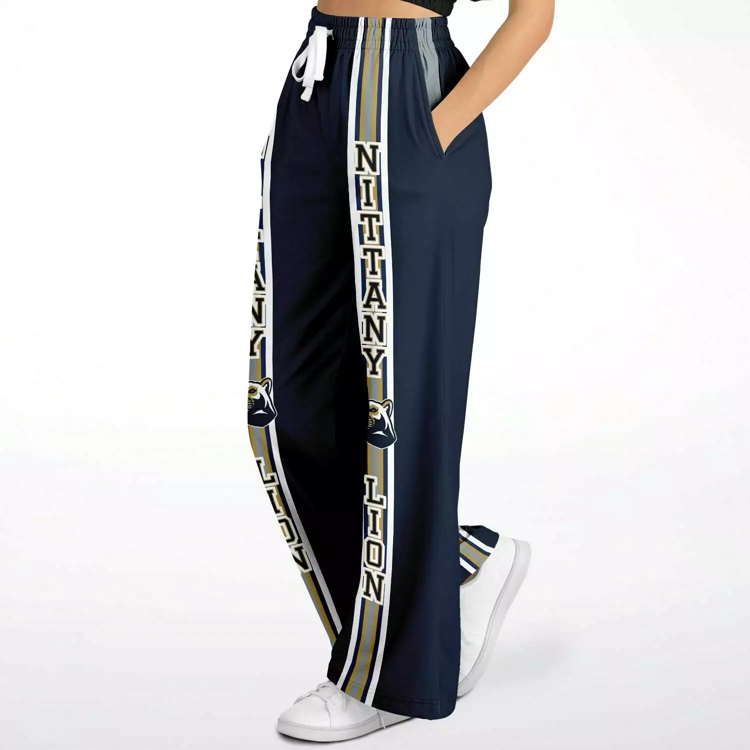 Nittany Lion Blue Eco-Poly Stretchy Phat Bellbottoms