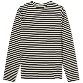 Nudie Charles Breton Stripe T-ShirtOff White & Black