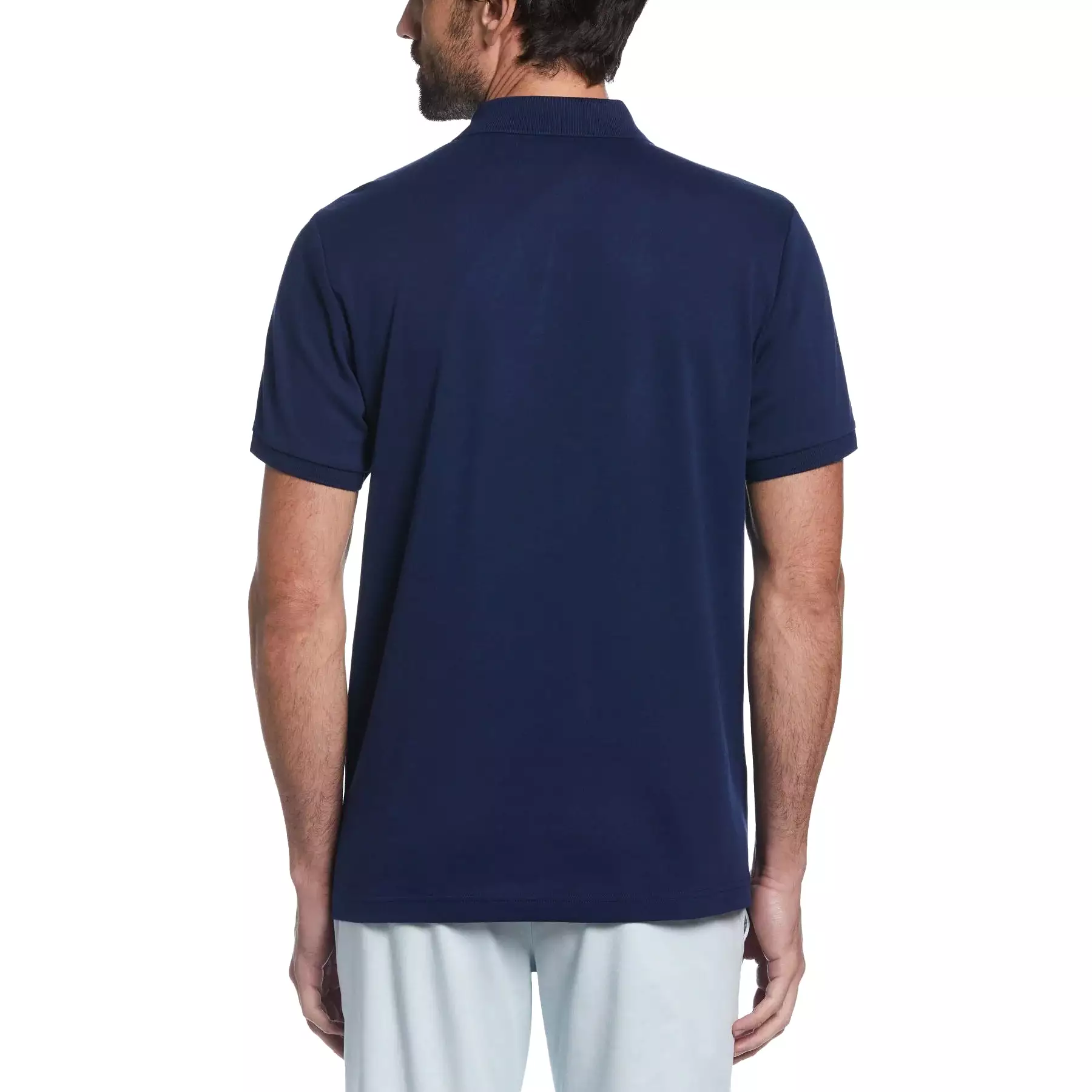 Original Penguin Mens Jaquard Front Polo T-Shirt