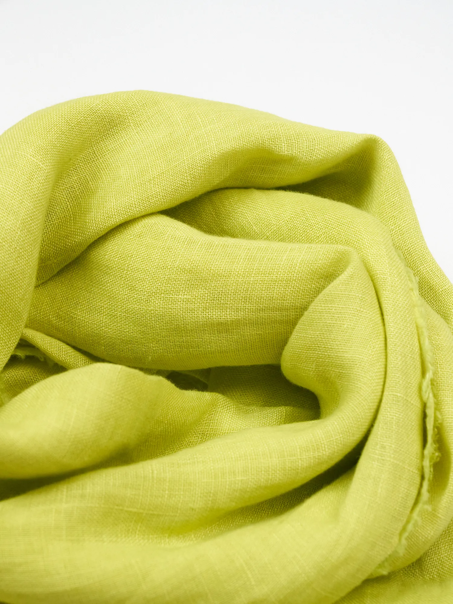 Panli Linen Blue Scarf Yellow 