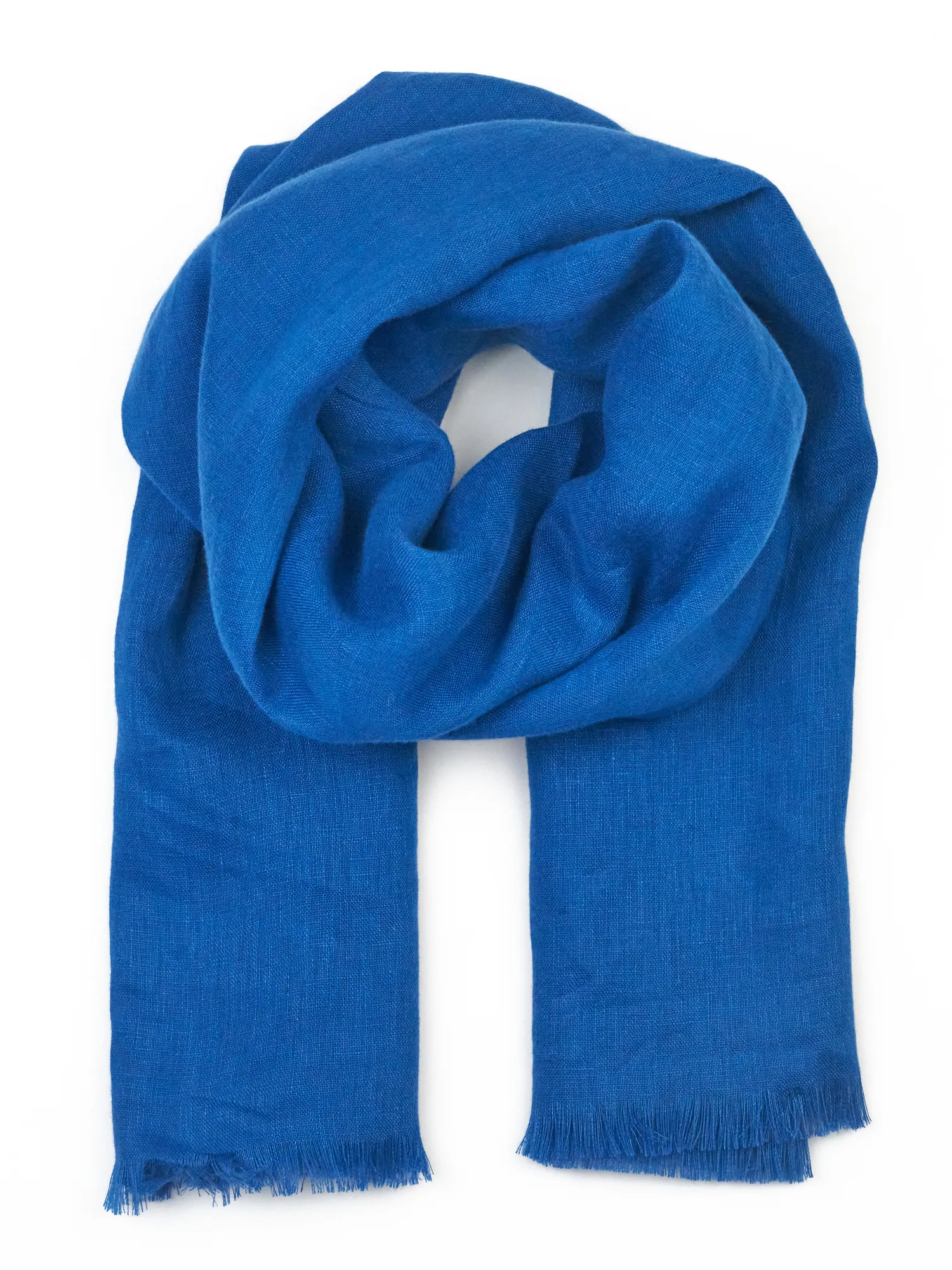 Panli Linen Blue Scarf 