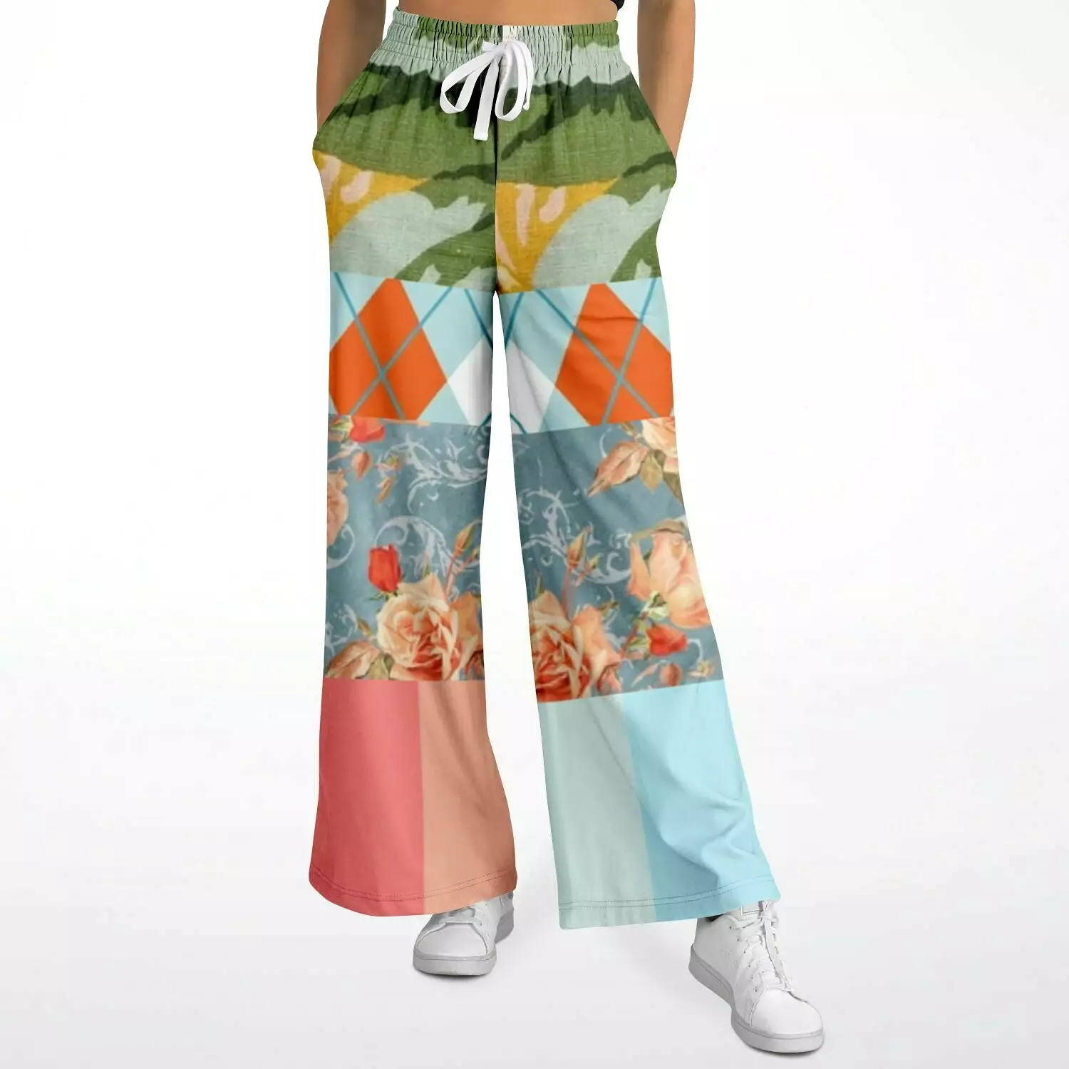 Peaches and Cream Eco-Poly Stretchy Phat Bellbottoms