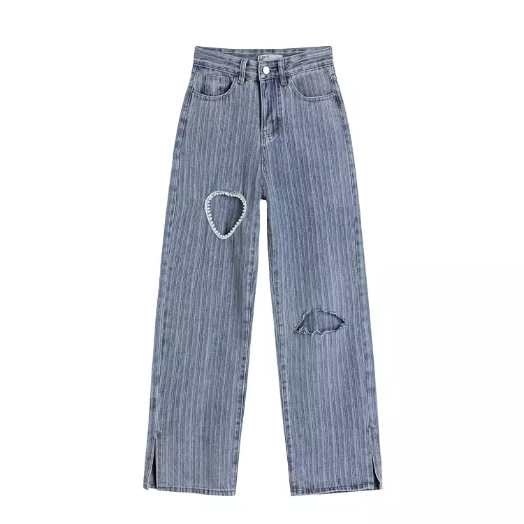 Pearl Blue Denim Pants