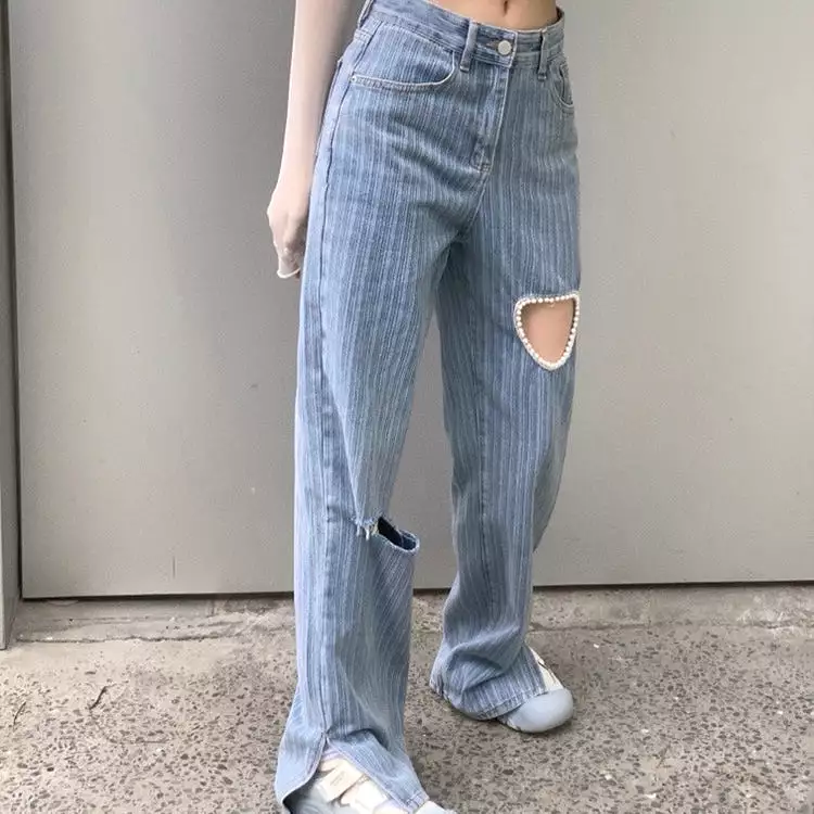 Pearl Blue Denim Pants