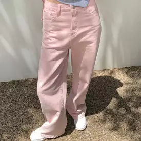 Pink Denim Pants