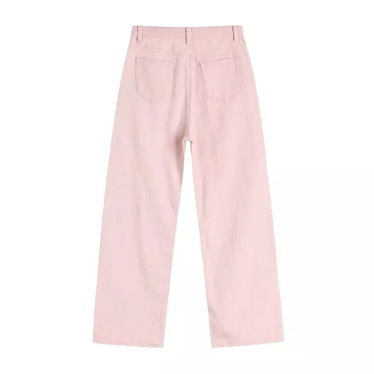 Pink Denim Pants