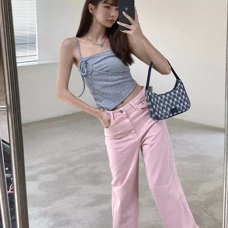 Pink Denim Pants